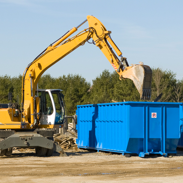 what are the rental fees for a residential dumpster in Finzel MD